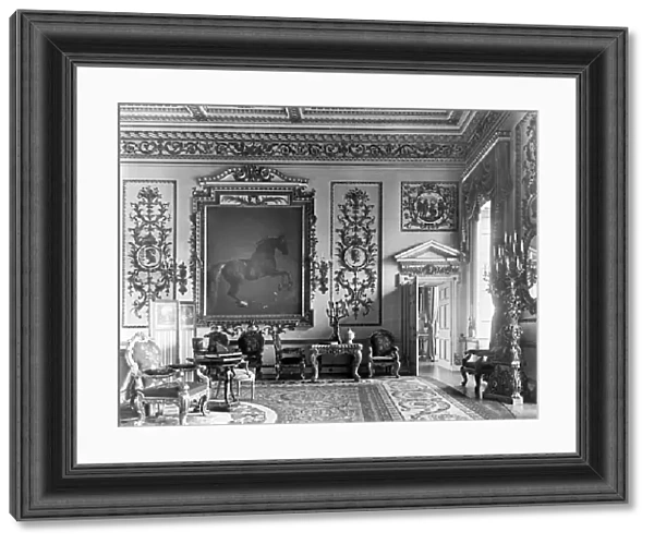 The Whistlejacket Room, Wentworth Woodhouse, South Yorkshire, from The English Country House (b / w photo) (see also 306334)