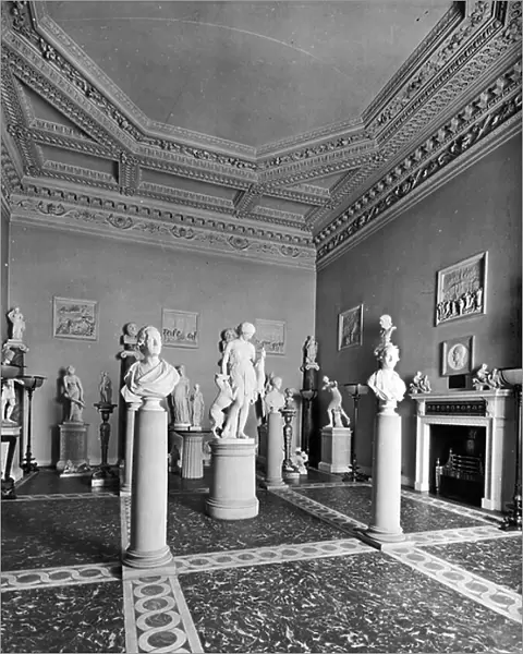 The Sculpture Gallery, Wentworth Woodhouse, South Yorkshire, from The English Country House (b / w photo)