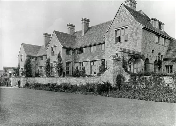 The garden front from the south east, Mounton House, from The English Manor House (b / w photo)