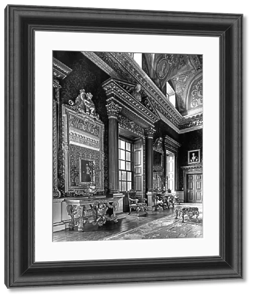 The Saloon, Houghton Hall, Norfolk, from The English Country House (b / w photo)