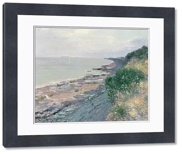 The Cliff at Penarth, Evening, Low Tide, 1897 (oil on canvas)