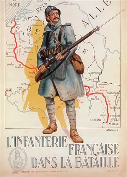 French First World War recruiting poster for French infantry, 1915-1917 (poster)