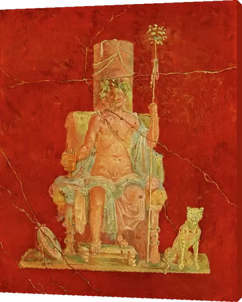 Dionysus seated on a throne