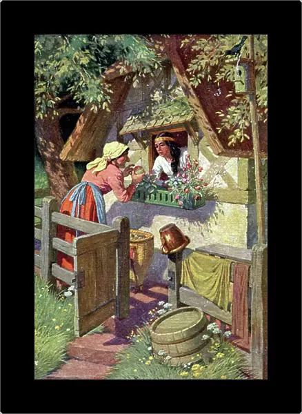 Snow White and the Witch, 1921 (illustration)