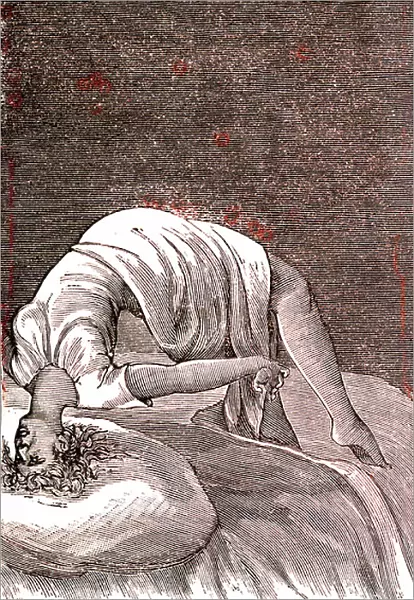 Hysteria, mental and nervous disorder, arising from intense anxiety. 1887 (engraving)