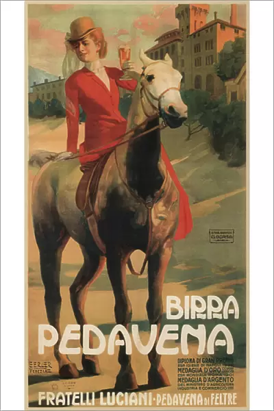 adveristing for Beer Pedavena, 1910s (poster)
