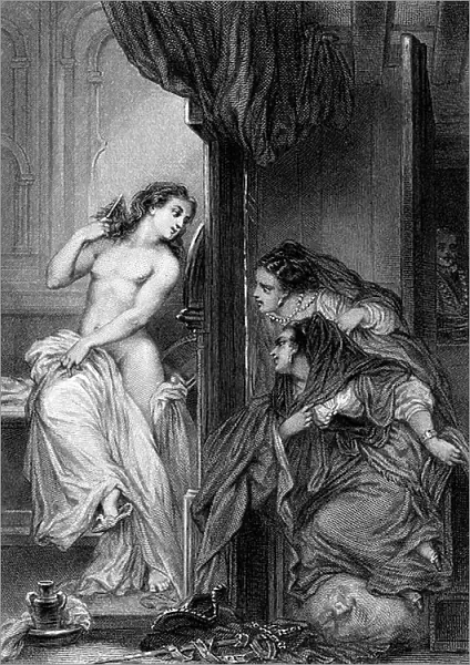 The tale of Jenni, by Voltaire, 1858 (engraving)