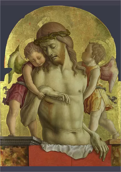 The Dead Christ supported by Two Angels, 1470-5 (tempera on poplar)