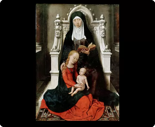 Madonna and Child with St. Anne, 1480 (oil on panel)