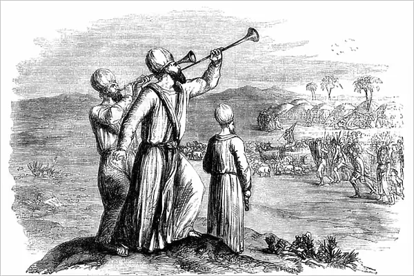 Blowing of the silver trumpets - Bible