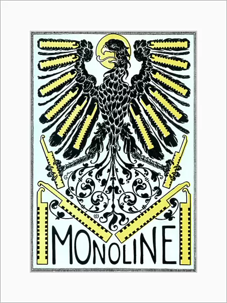 Printers advert showing German eagle emblem