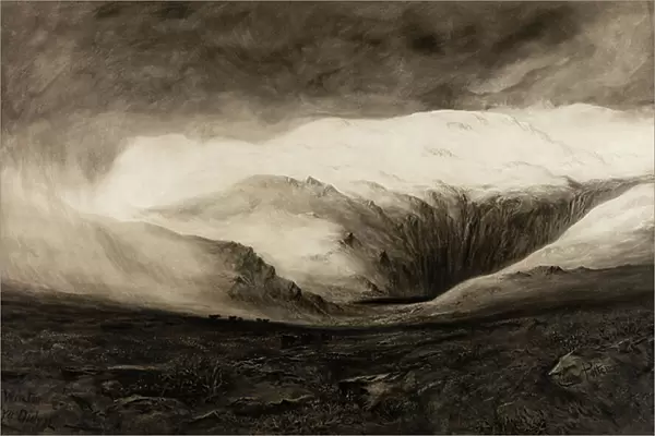 Winter, Llyn Dulyn, undated (watercolour on paper)