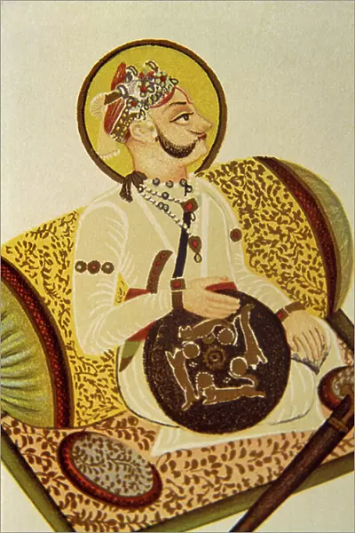 Portrait of Maharaja Madan Singh, Forest Chief, Rajasthan, India