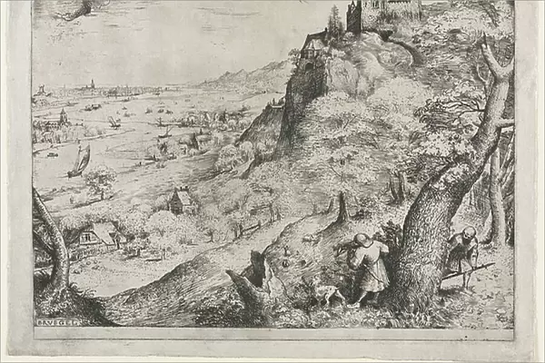 The Rabbit Hunt, 1560 (etching)