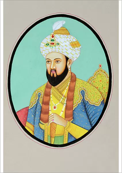 Miniature Painting of Mughal Emperor Humayun