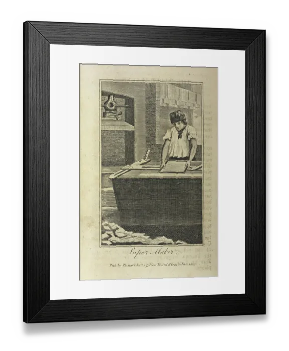 Framed Print : Print of Paper Maker BL3294944 Framed Print : Print of Paper Maker BL3294944