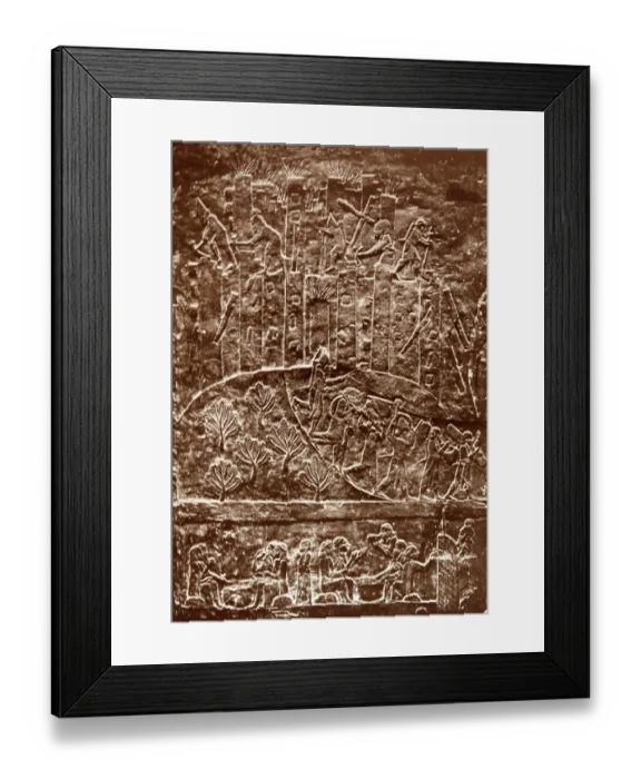 Framed Print : Print of Ashurbanipal's brutal campaign against Elam Framed Print : Print of Ashurbanipal's brutal campaign against Elam