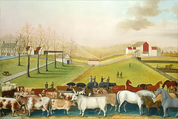 Edward Hicks (American, 1780-1849), The Cornell Farm, 1848, oil on canvas