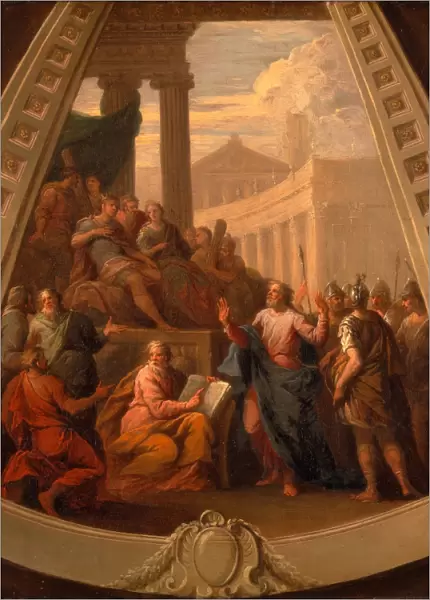 St. Paul before Agrippa, Sir James Thornhill, 1675-1734, British