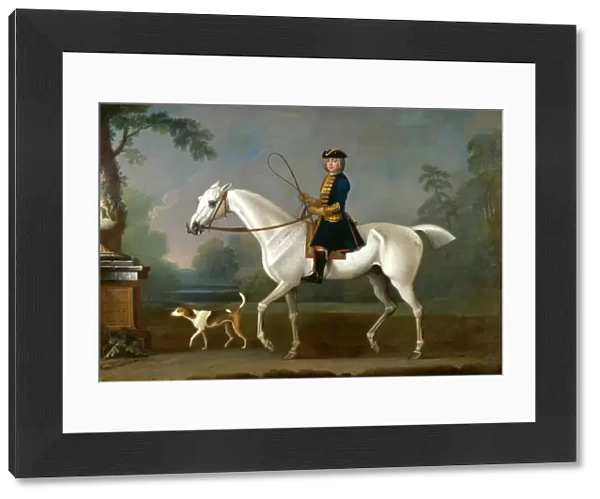 Sir Roger Burgoyne Riding Badger Sir Roger Buroyne Upon His Favourite Horse