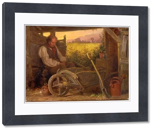The Old Gardener Signed and dated, lower right: BR 1863, Briton Riviere