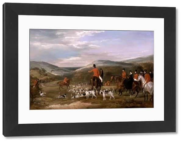 The Berkeley Hunt, 1842: The Meet Signed and dated, lower left: F