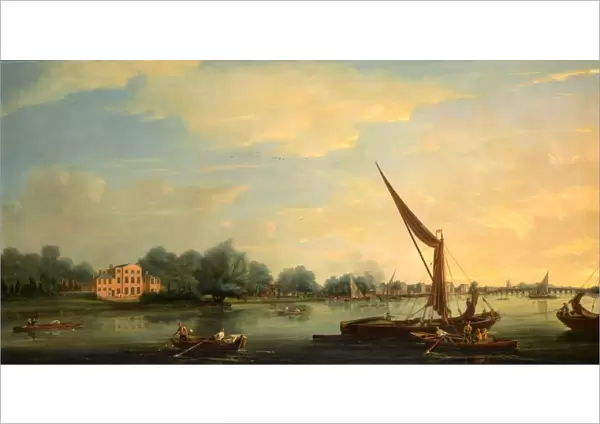 The Thames at Chelsea Signed and dated, lower right: Tho. Whitcomb [?] | 1784'