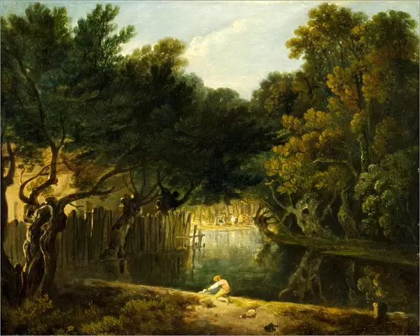 View of the Wilderness in St. Jamess Park, Richard Wilson, 1714-1782, British