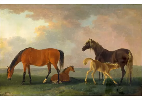 Mares and Foals, facing left, Sawrey Gilpin, 1733-1807, British