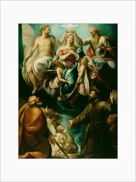 Coronation of the Virgin with Saints Joseph and Francis of Assis