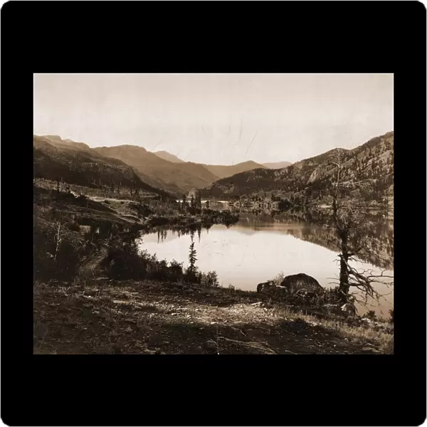 Lake San Cristoval sic, Jackson, William Henry, 1843-1942, Lakes & ponds, Mountains