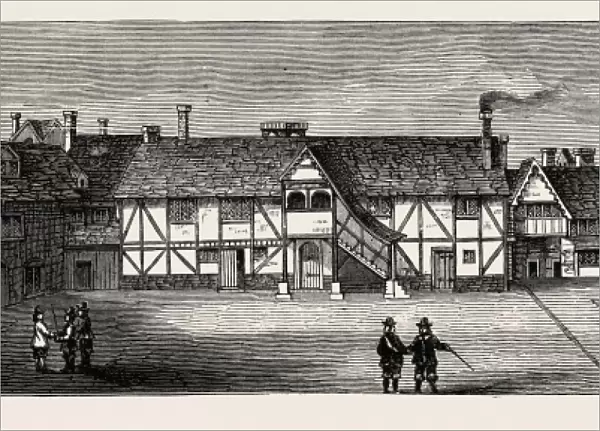 ARUNDEL HOUSE TO THE SOUTH, London, UK, 19th century engraving