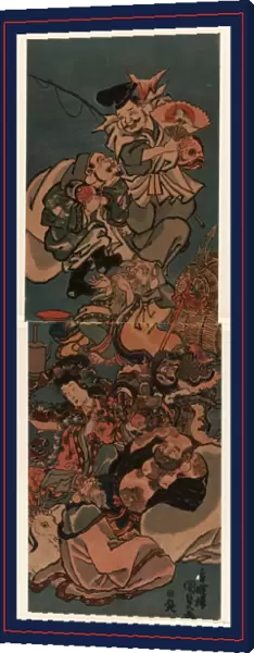 Shichifukujin, The seven gods of good luck. Utagawa, Toyokuni, 1786-1865, artist