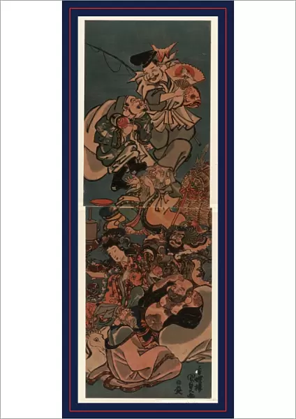 Shichifukujin, The seven gods of good luck. Utagawa, Toyokuni, 1786-1865, artist