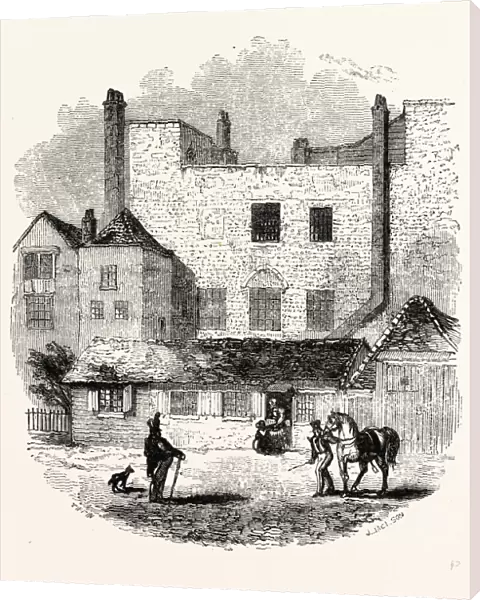 [Exterior Beauchamp Tower from the Parade, c 1845, London, England, engraving 19th