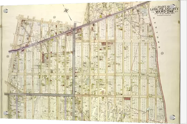 Queens, Vol. 2, Double Page Plate No. 9; Part of Long Island City Ward One Part of