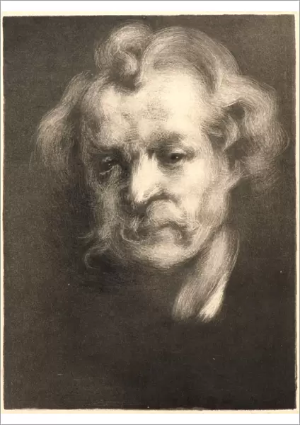 Eugene Carriere (French, 1849 - 1906). Portrait of Jean Dolent, 1898. Lithograph