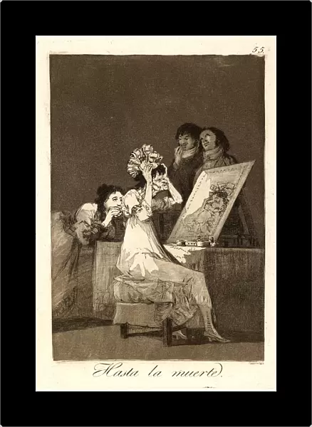Francisco de Goya (Spanish, 1746-1828). Hasta la muerte. (Until death. ), 1796-1797