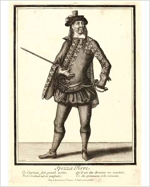 Nicolas Bonnart (French, 1636 - 1718). Spezza Ferre, ca