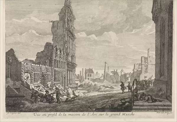 Ruins on the Grand Place, Brussels, Belgium, 1695