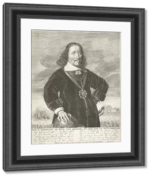 Portrait of Witte Cornelisz de With, Abraham Bloteling, Simon de Vlieger, Clement