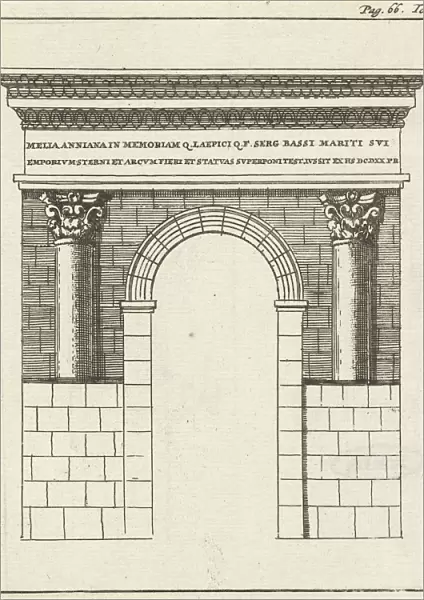 Roman gate at Zara, Jan Luyken, Hendrick and Dirk Boom, 1679