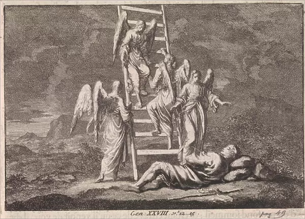 Jacobs Ladder, Jan Luyken, Pieter Mortier, 1703 - 1762