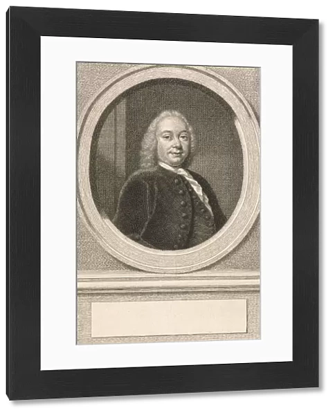 Portrait of Jonas Witsen, Jacob Houbraken, Frans van der Mijn, 1749 - 1780