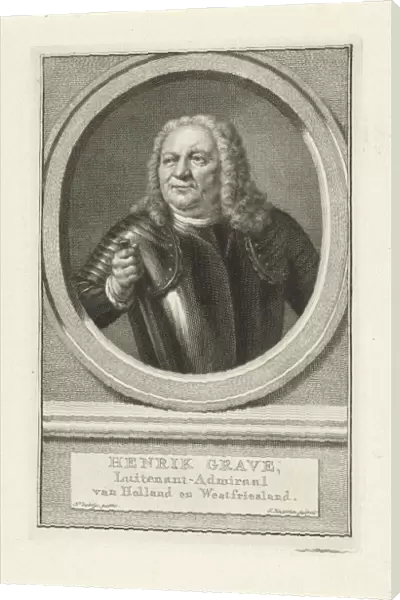 Portrait of Henry Grave, Jacob Houbraken, 1749 - 1759