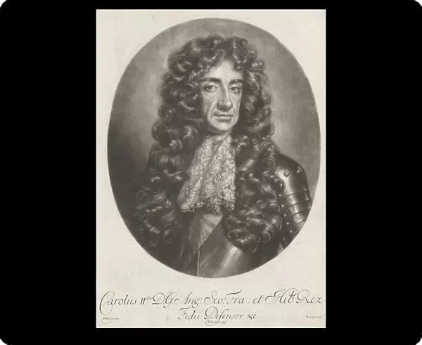 Portrait of Charles II of England, Jan van der Vaart, Edward Cooper, 1682 - 1721