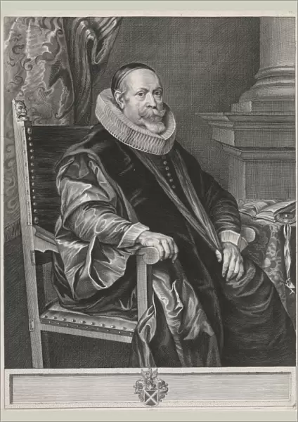 Portrait of Jacob Roelants (1568-1651), Paulus Pontius, Thomas Willeboirts Bosschaert