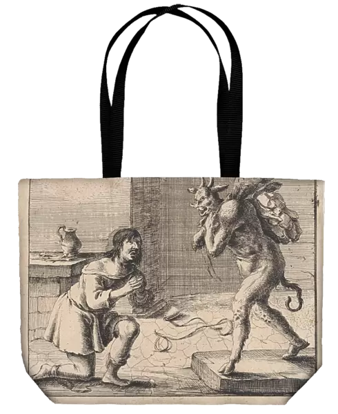 Fable of the devil and the criminal, Dirk Stoop, John Ogilby, 1665