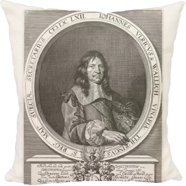 Portrait of Johann Ulrich von Wallich, Jeremias Falck, Gerd Dittmers, 1662 - 1677