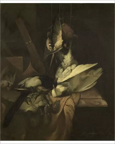 Still Life with Birds and Hunting Tackle, William Gowe Ferguson, 1684